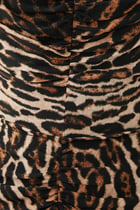 فستان كريب صيني بطبعات جلد نمر